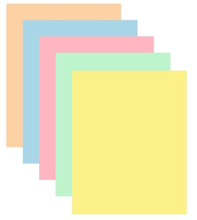 Fénymásolópapír, színes, A4, 80 g, 5x50 lap, XEROX Symphony, pasztell mix