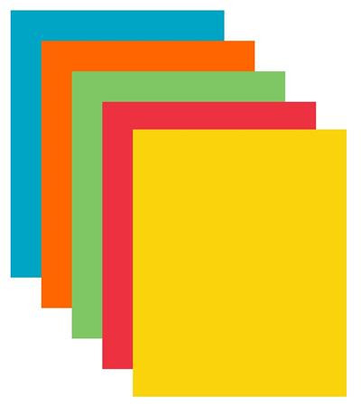 Fénymásolópapír, színes, A4, 80 g, 5x50 lap, XEROX Symphony, intenzív mix