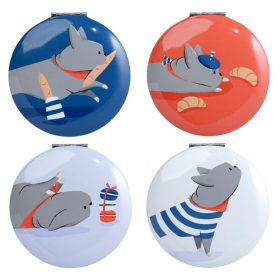 Kompakt Tükör, Fém - Bertrand, a Francia Bulldog