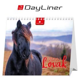 Naptár, asztali,álló, Dayliner "Lovak" 2027