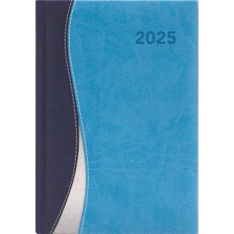  Naptár, tervező, A5, heti, DAYLINER, Dubai, kék-világoskék, 2025
