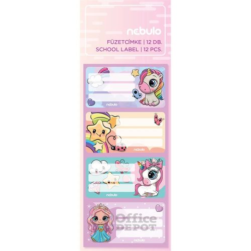 Nebulo vegyes füzetcímke