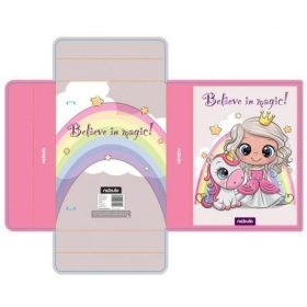 A/5 Füzetbox Királylány és unikornis NEBULO