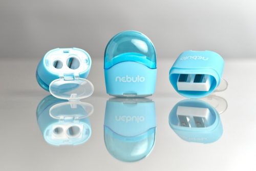 Hegyező – NEBULO, 2 lyukú, tartályos, pasztell színekben