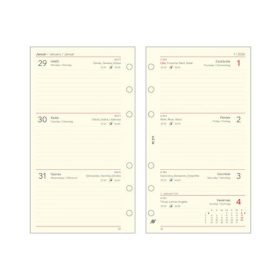   Kalendárium betét, tervező, heti, "M", SATURNUS, chamois 2026