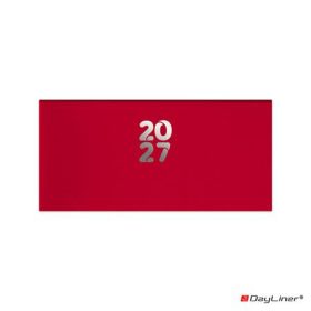 Zsebnaptár, fekvő, Dayliner, "Pannon" piros 2027
