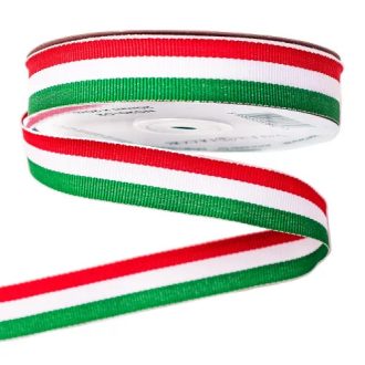   Magyar nemzeti színű szalag, anyagában színes, 2 oldalas - 20mm x 20m