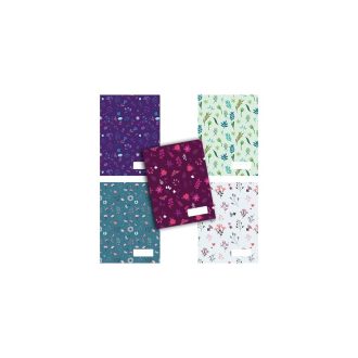   Füzet – Fancy Florals, A4, 40 lapos, kockás, vegyes mintájú