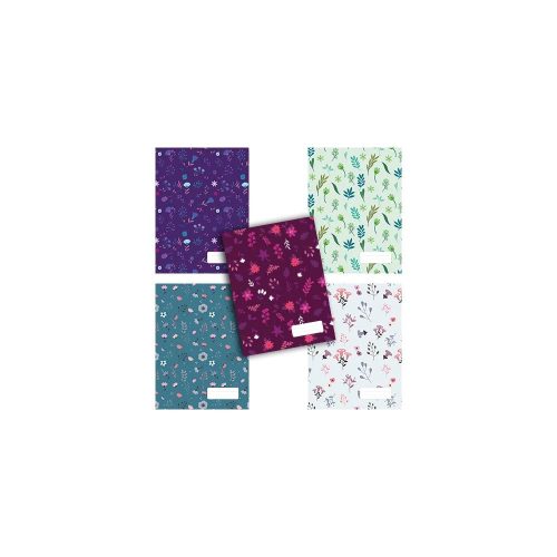 Füzet – Fancy Florals, A4, 40 lapos, kockás, vegyes mintájú