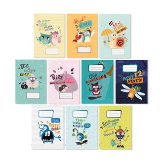 Füzet pd kisalakú Sima Monsters