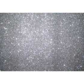 Dekorgumi, csillámos, A4, 2 mm, ezüst