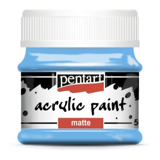 Akrilfesték, matt, Pentart, 50 ml, világoskék