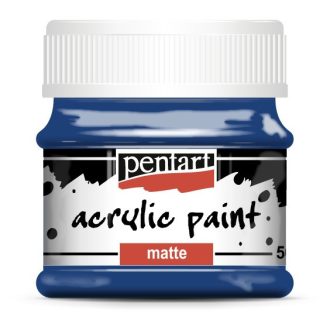 Akrilfesték, matt, Pentart, 50 ml, sötétkék