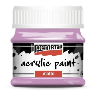 Akrilfesték, matt, Pentart, 50 ml, málna