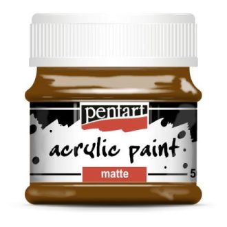 Akrilfesték, matt, Pentart, 50 ml, gesztenye
