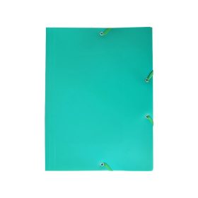 Gumis mappa A4, műanyag, Bluering, zöld