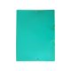 Gumis mappa A4, műanyag, Bluering, zöld