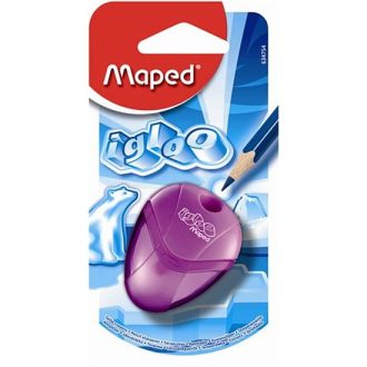 Hegyező, balkezes, tartályos, egylyukú, MAPED Igloo, lila