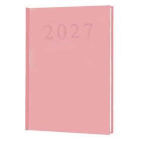 Naptár, tervező, A5, napi, rózsaszín 2027