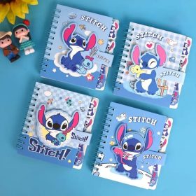 Stitch Négyzet Alakú Spirálfüzet
