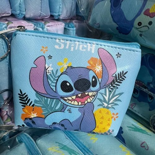 Stitch érme pénztárca kulcstartóval