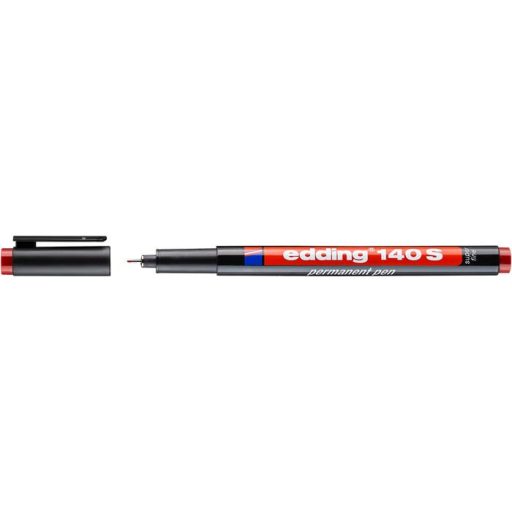 Alkoholos marker, OHP, 0,3 mm, EDDING 140 S, piros