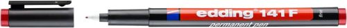 Alkoholos marker, OHP, 0,6 mm, EDDING 141 F, piros