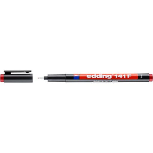 Alkoholos marker, OHP, 0,6 mm, EDDING 141 F, piros