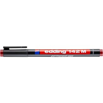 Alkoholos marker, OHP, 1 mm, EDDING 142 M, piros