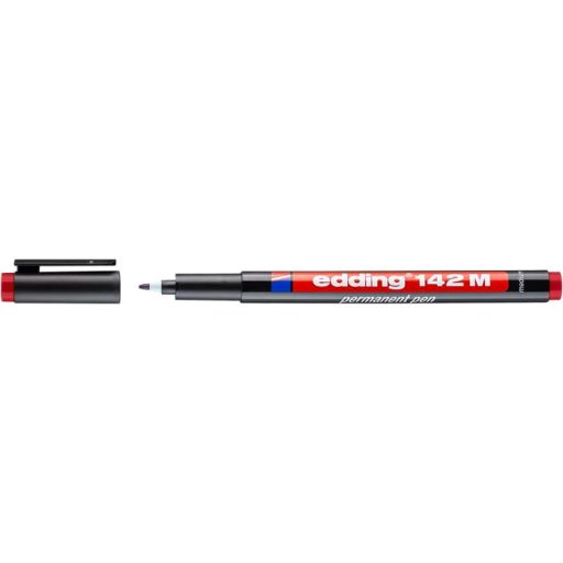 Alkoholos marker, OHP, 1 mm, EDDING 142 M, piros