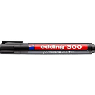 Alkoholos marker, 1,5-3 mm, kúpos, EDDING 300, fekete