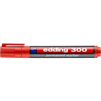 Alkoholos marker, 1,5-3 mm, kúpos, EDDING 300, piros