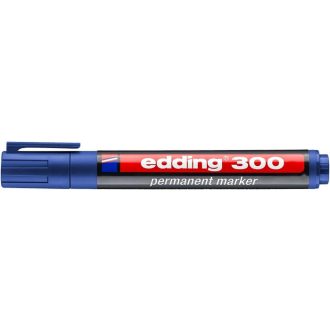 Alkoholos marker, 1,5-3 mm, kúpos, EDDING 300, kék