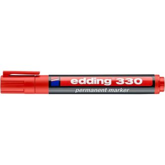 Alkoholos marker, 1-5 mm, vágott, EDDING 330, piros