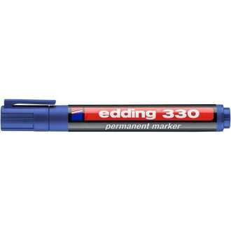 Alkoholos marker, 1-5 mm, vágott, EDDING 330, kék