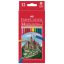 Színes ceruza készlet, hatszögletű, FABER-CASTELL Classic, 12 különböző szín