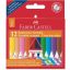 Zsírkréta, háromszögletű, FABER-CASTELL  Grip , 12 különböző szín