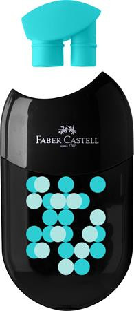 Hegyező, kétlyukú, 2 tartályos, FABER-CASTELL, vegyes színek