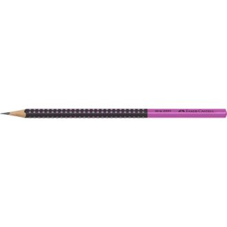   Grafitceruza, HB, háromszögletű, FABER-CASTELL Grip 2001, fekete, rózsaszín