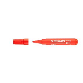 Flipchart marker, 1-3 mm, kúpos, ICO  Artip 11 XXL , piros
