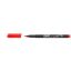 Alkoholos marker, OHP, 1-1,5 mm, M, ICO, piros