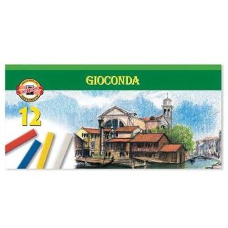   Olajpasztell kréta, KOH-I-NOOR  Gioconda 8112/6 , 12 különböző szín