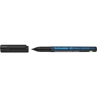 Alkoholos marker, OHP, 1 mm, SCHNEIDER Maxx 224 M, fekete