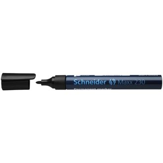   Alkoholos marker, 1-3 mm, fémházas, SCHNEIDER Maxx 230, fekete