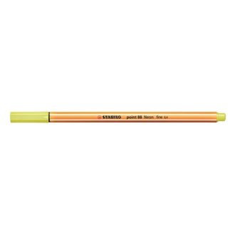 Tűfilc, 0,4 mm, STABILO Point 88, neon sárga