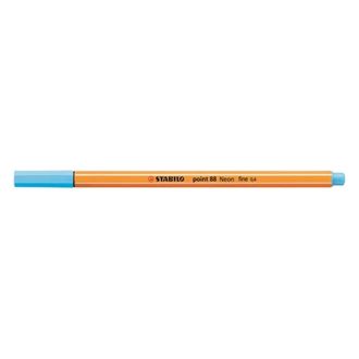 Tűfilc, 0,4 mm, STABILO Point 88, neon kék