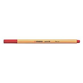 Tűfilc, 0,4 mm, STABILO Point 88, piros