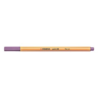 Tűfilc, 0,4 mm, STABILO Point 88, pasztell-lila