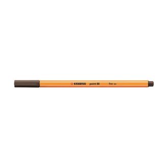 Tűfilc, 0,4 mm, STABILO Point 88, umbrabarna