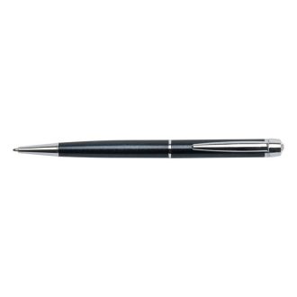  Golyóstoll, fekete Lille Pen, fehér SWAROVSKI® kristállyal, 14cm, ART CRYSTELLA
